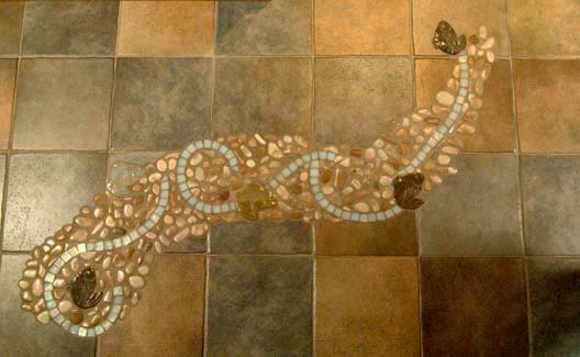 Whimsical Fish Mosaic