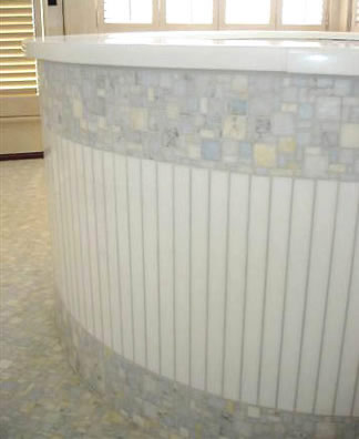 Custom Mosaic Soaking Tub Closeup