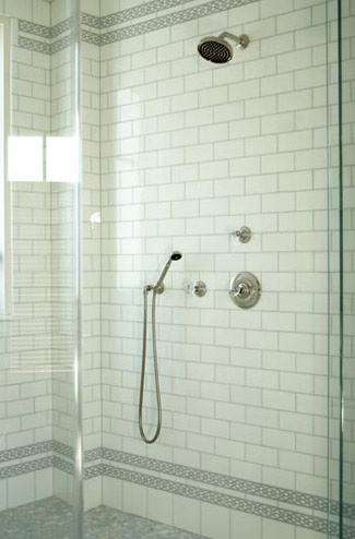 Shower with fine detailed Boarder